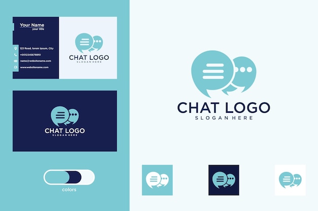 Chat modern logo-ontwerp