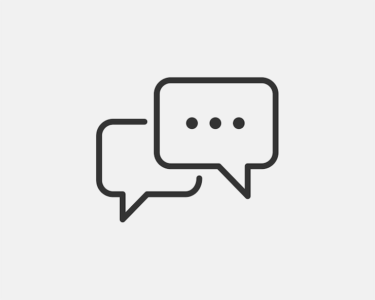 Vector chat pictogram vector ontwerpelement talk bubble toespraak teken dialoog ballon