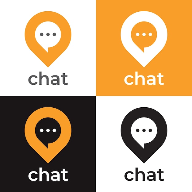 Chat point logo sjabloon