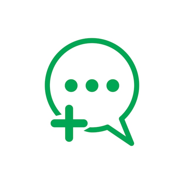 Chat Speech Bubble icon vector design templates
