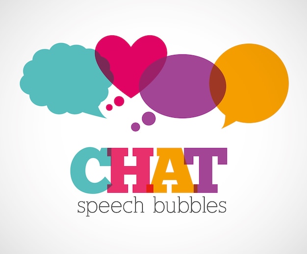 Vector chat speech bubbles