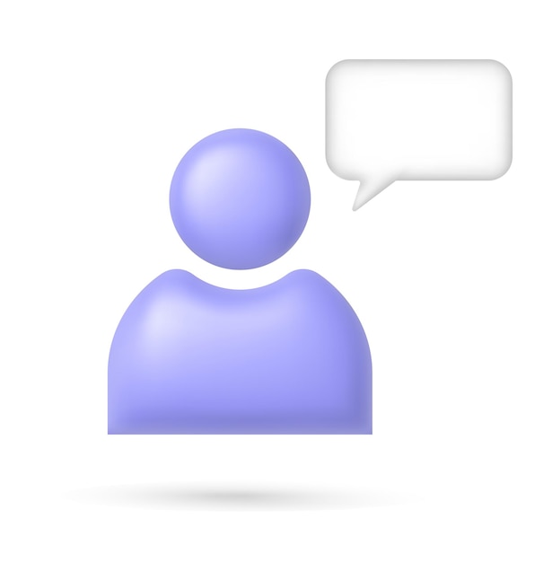 Vettore progettazione dell'interfaccia utente dell'utente di chat utente di chat dalla chat di gruppo o dall'app vector illustrationvector in stile 3d