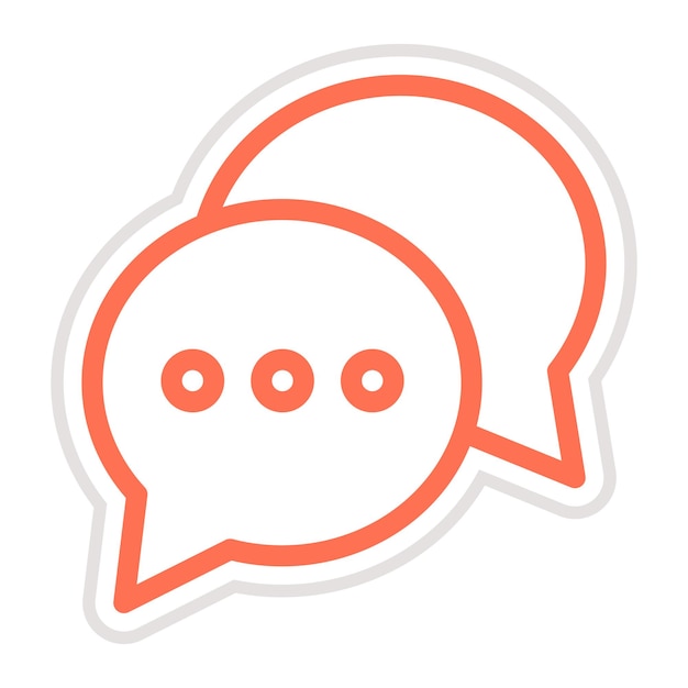 チャット ベクトル アイコン デザイン イラスト