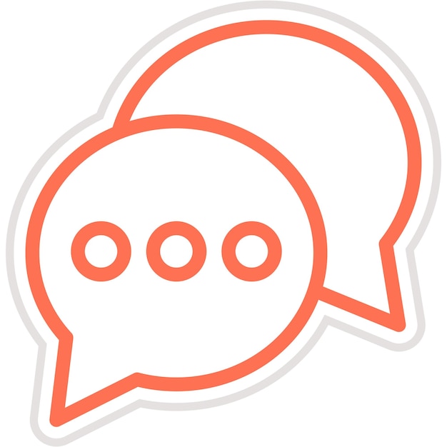 チャット ベクトル アイコン デザイン イラスト