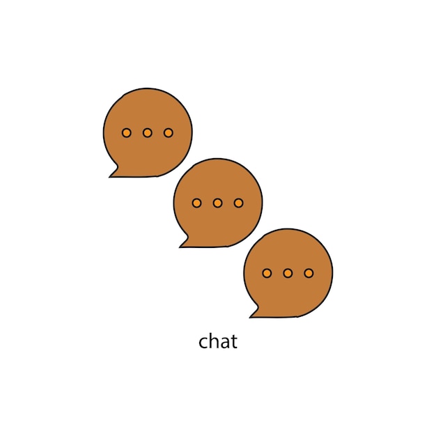 Vector chat vector type icoon