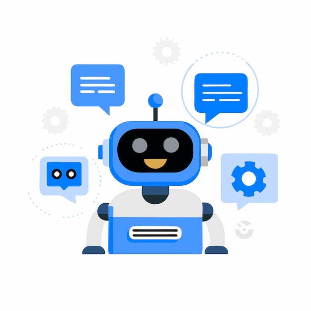 Chatbot Concept Illustratie AI Assistent in actie