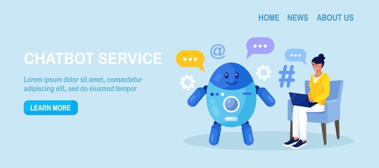 Vector 聊天機器人與客戶的對話聊天機器人對話 優化對話語言模型 人工智能機器人回答問題 產生精製對話 提供智能解決方案