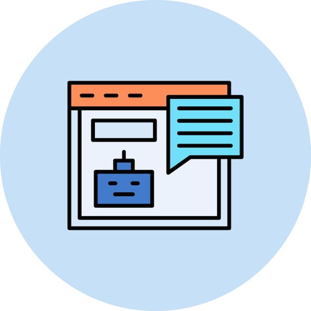 Chatbot Flat Illustration