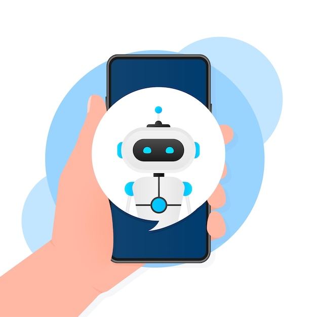 Vector chatbot icon concept chat bot or chatterbot robot virtual assistance of website