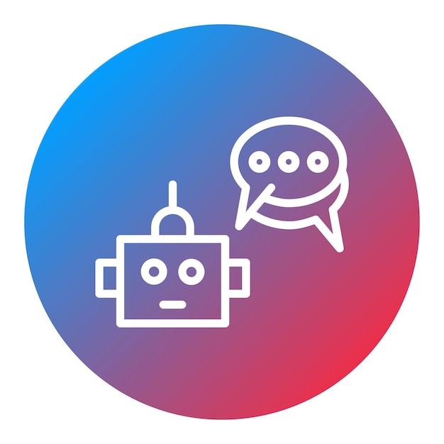 Chatbot icon vector image Can be used for Live Streaming