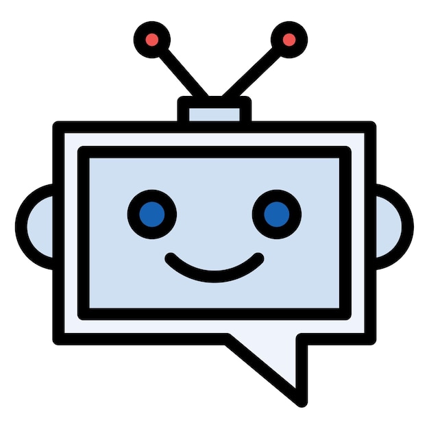 Chatbot icoon vector afbeelding Kan worden gebruikt voor Cyberpunk