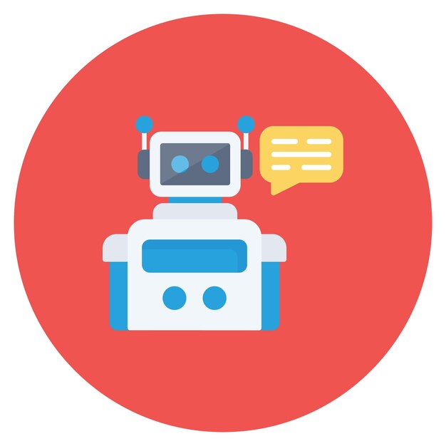 Chatbot icoon vector afbeelding Kan worden gebruikt voor digitale marketing