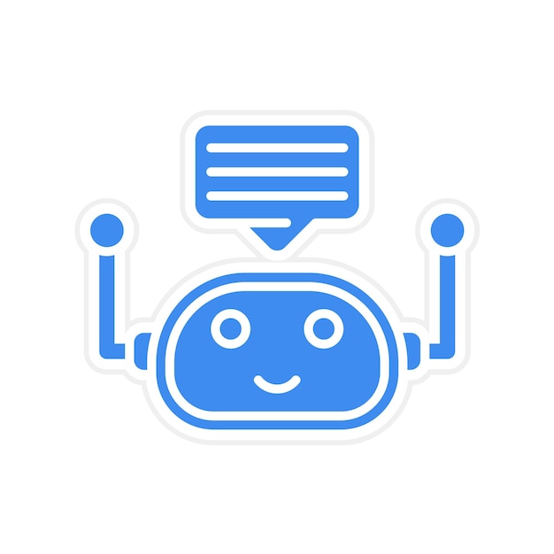 Chatbot icoon vector afbeelding Kan worden gebruikt voor Untact World