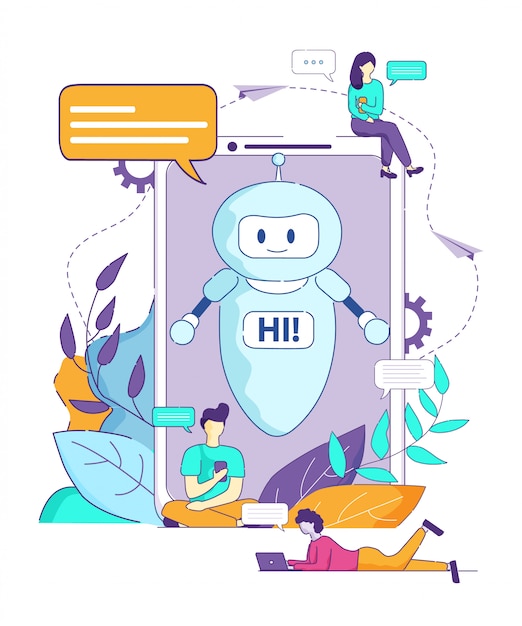 Chatbot Says Hi Artificial Intelligence Browser.