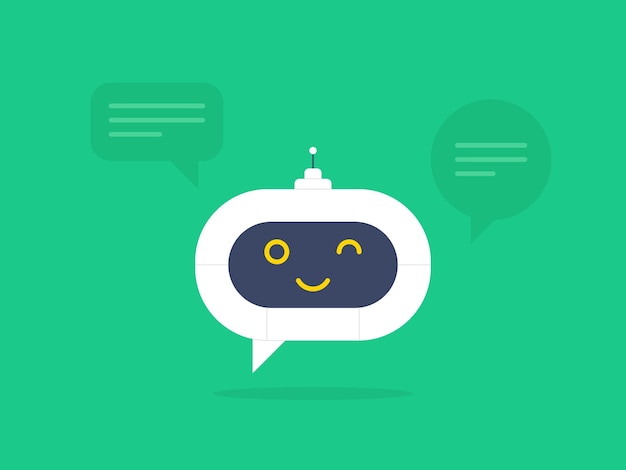 Chatbot Talking AI Conversation vector illustration