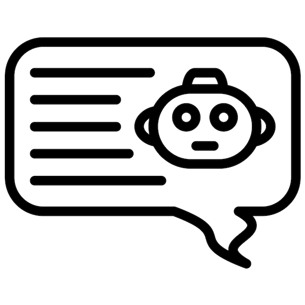 Chatbot 터 아이콘 일러스트레이션 인공지능 아이콘 세트
