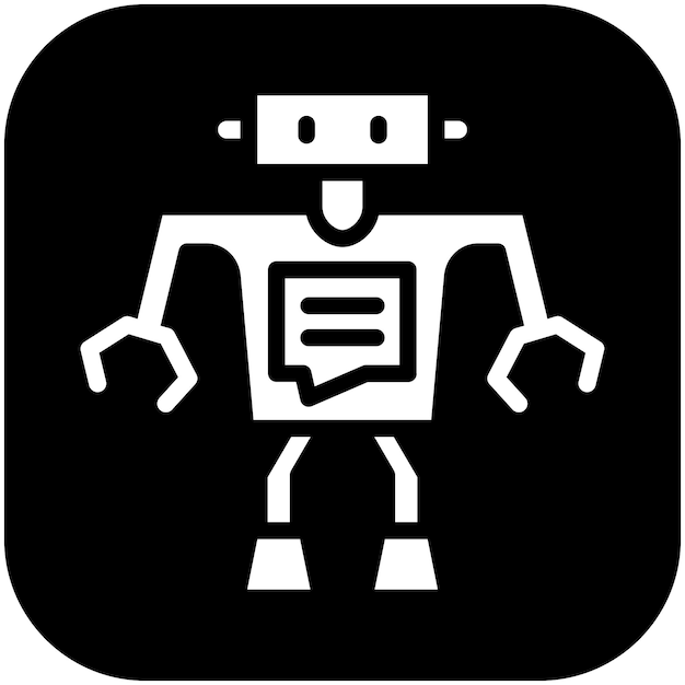 Chatbot vector icoontje illustratie van Robotics icoonset