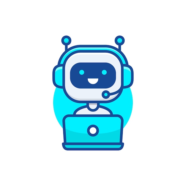 Chatbot vector line icon