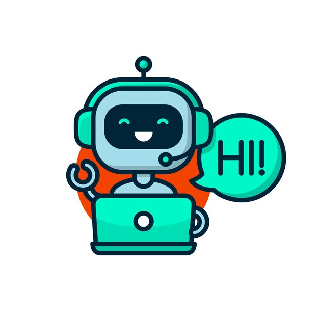 Chatbot vector line icon