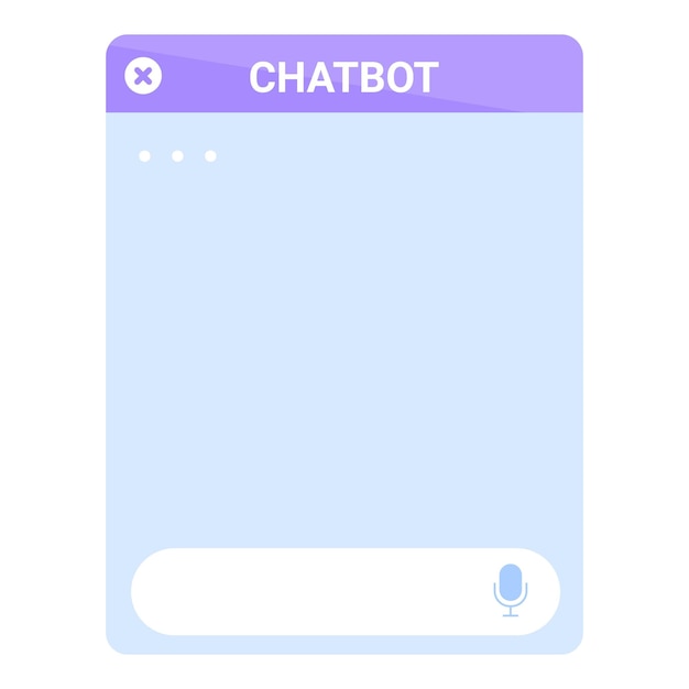 Chatbotvenster met chatgeschiedenis en inputbalk