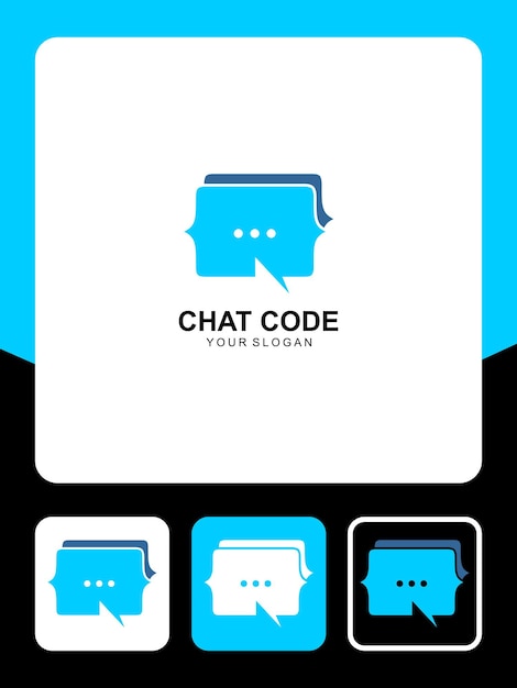 chatcode logo-ontwerp en pictogrammen