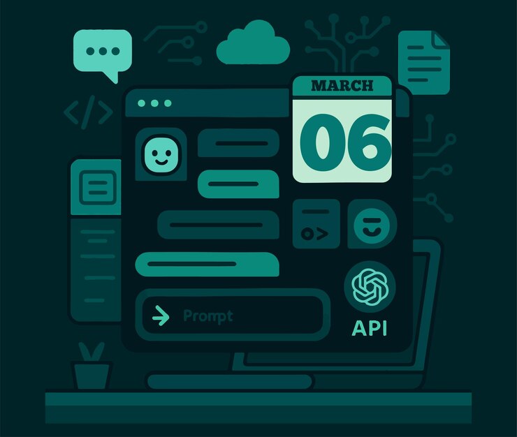Vector chatgpt based vector illustration march