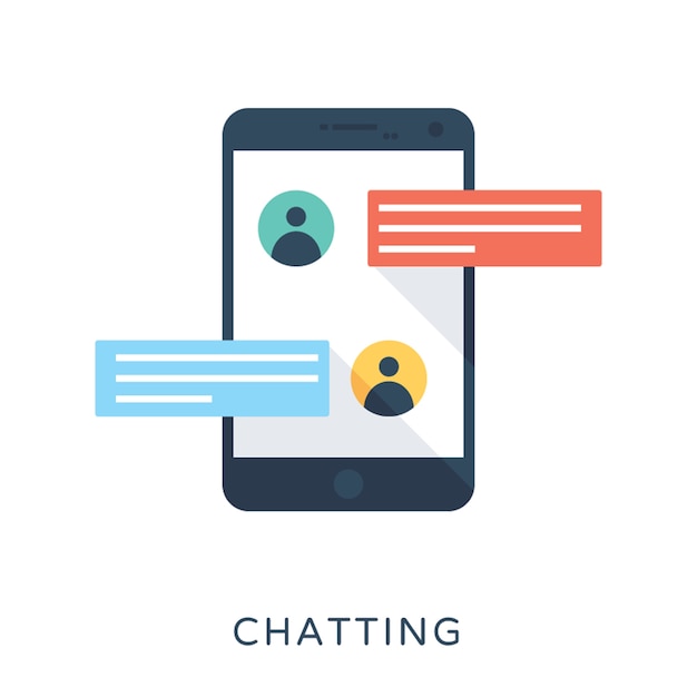Chatting Flat Vector Icon