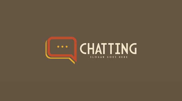 Chatting Logo Design Concept Vector. Bubble Chat Logo Template Vector