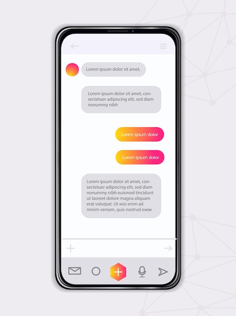 chatting phone display