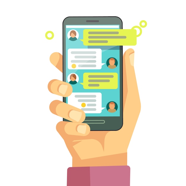 Chatting with chatbot on phone