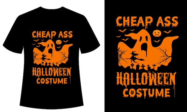 Cheap Ass Halloween Costume Vintage tshirt, typography, vector, print ready