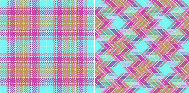 Check background seamless Plaid texture vector Textile fabric pattern tartan