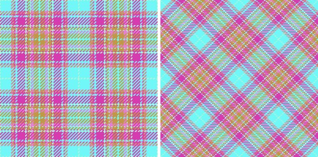 Check background seamless plaid texture vector textile fabric pattern tartan