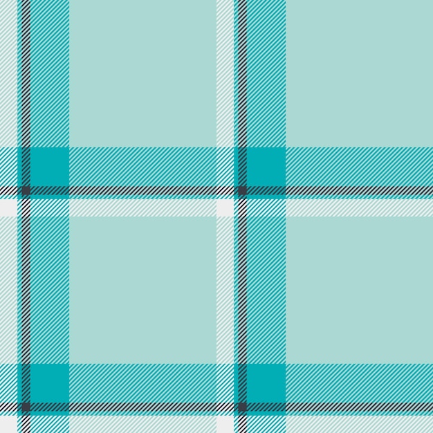 Check background tartan of vector seamless texture with a textile plaid pattern fabric in light and cyan colors