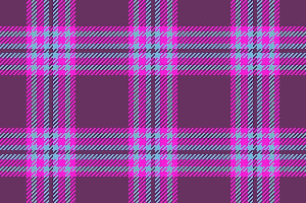 Check background texture pattern textile seamless tartan fabric vector plaid