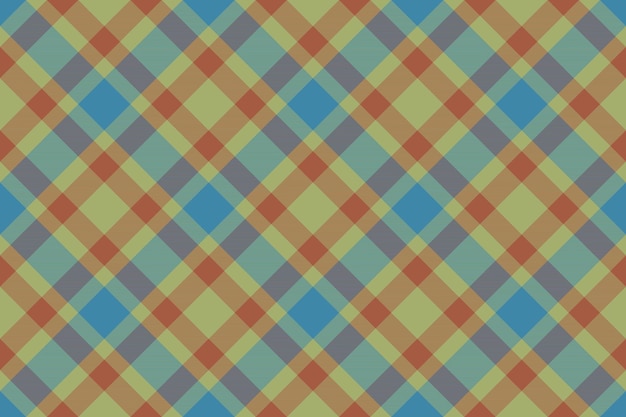 Check fabric background Pattern plaid seamless Vector textile texture tartan