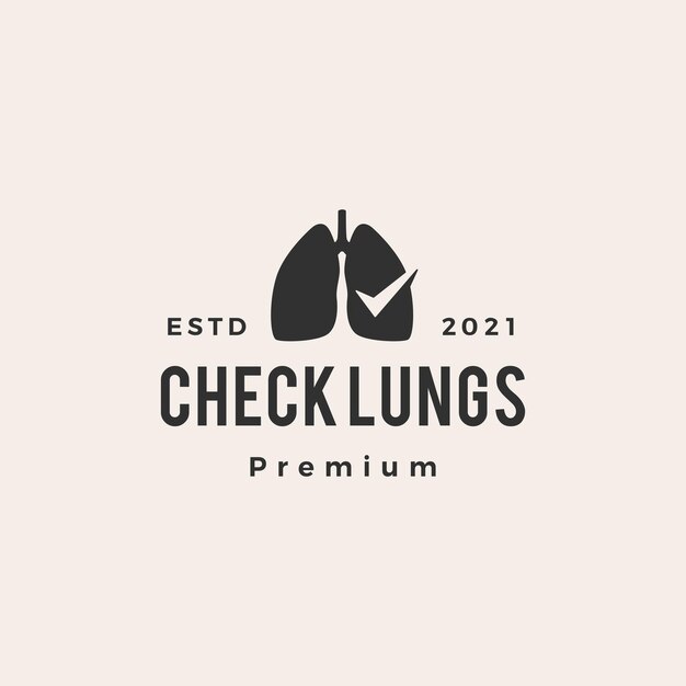 Check lung hipster vintage logo