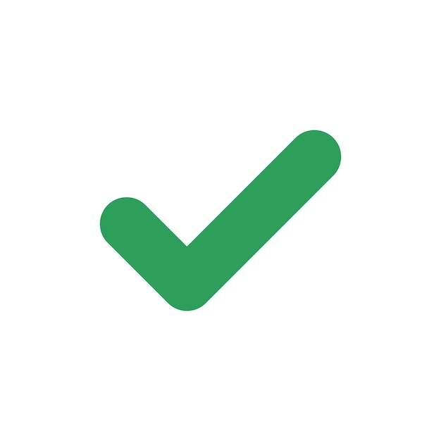 Check Mark Checklist Tick Icon Vector Logo Template