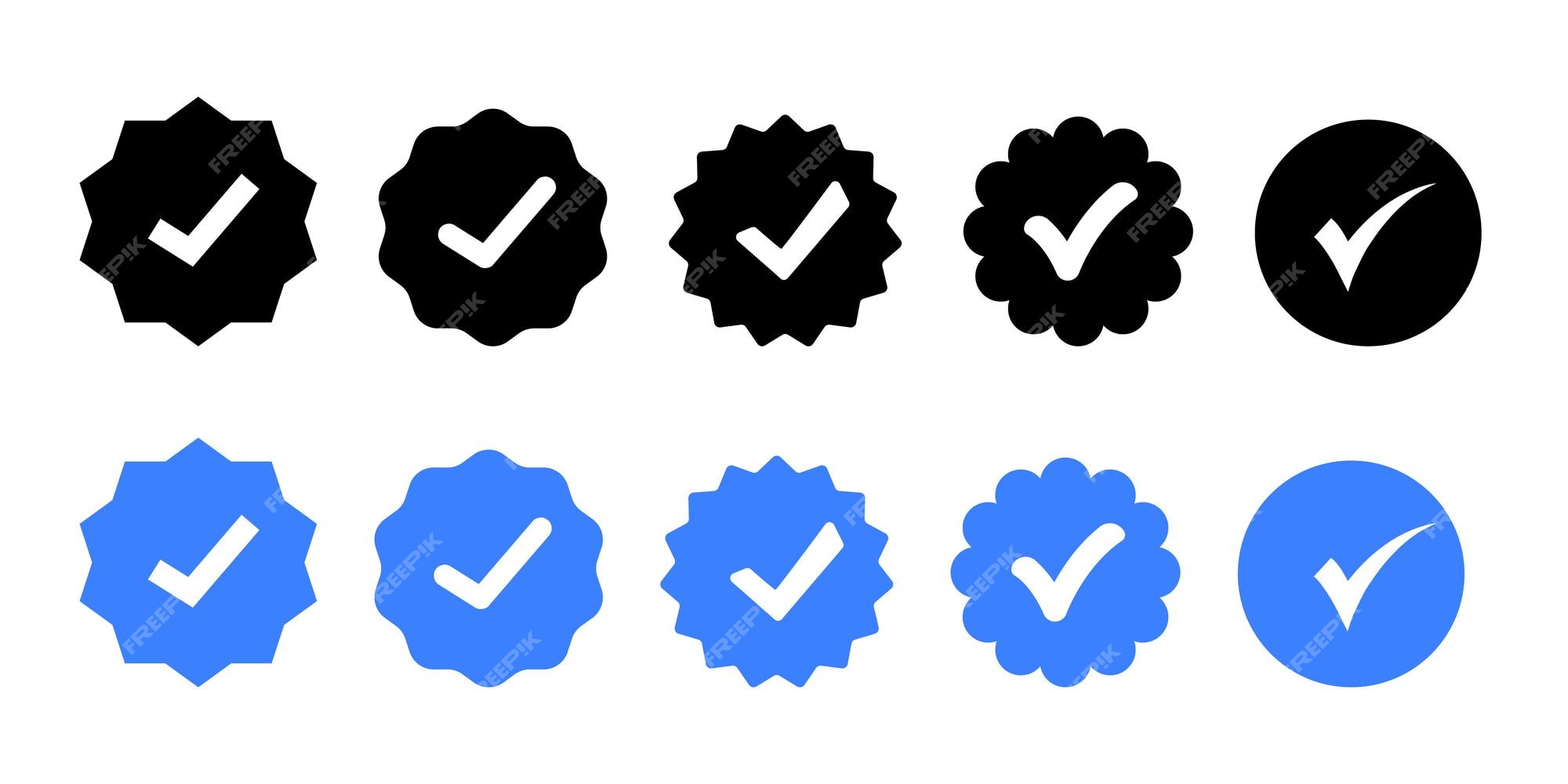 verified icon social media, blue check mark, instagram verify account icon  vector, blue tick, black on white background in 2023