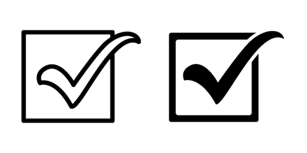 Check mark icon vector design