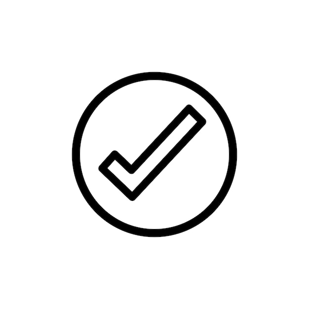 Vector check mark icon