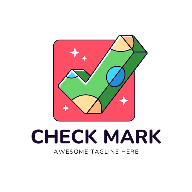 Check mark logo template