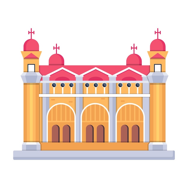 Vector check out ellis island flat design