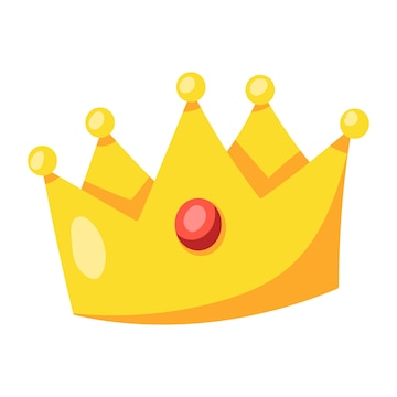 Premium Vector | Check out flat sticker of crown