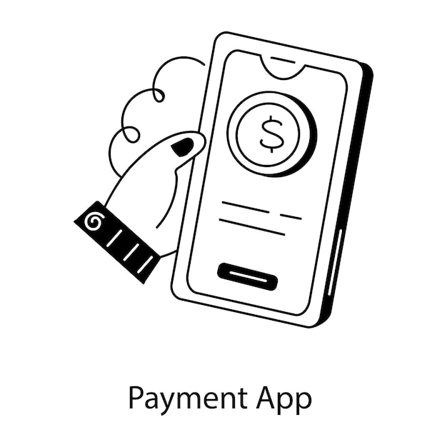 支払いアプリのラインアイコンをチェックアウト