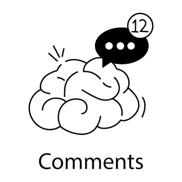 Check out linear icon of comments