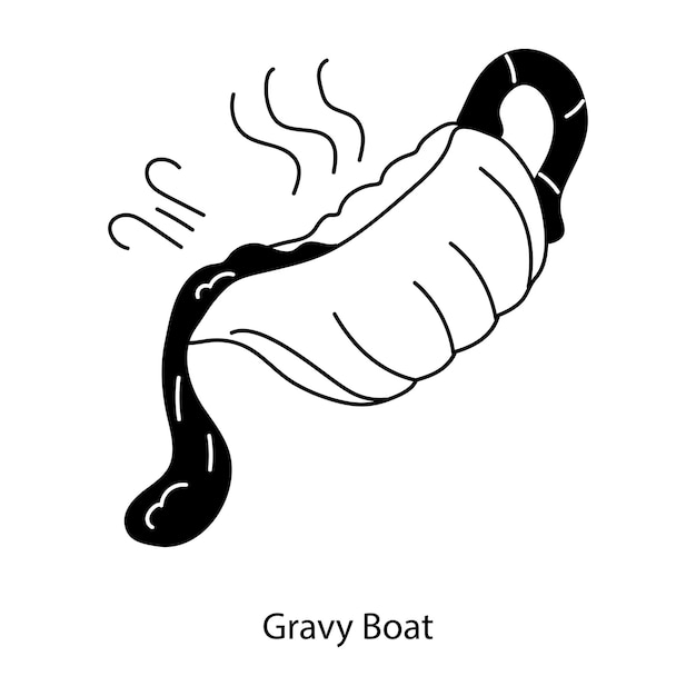 Check out this doodle icon of gravy boat