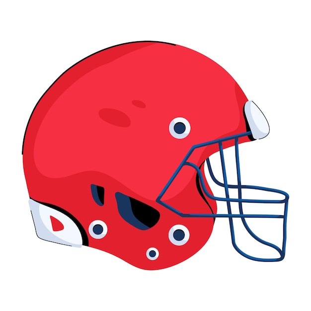 Vector check out this flat icon of cricket helmet