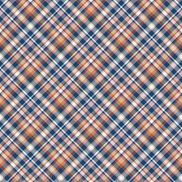 Check plaid seamless pattern. vector background of textile ornament. flat fabric design. tartan.