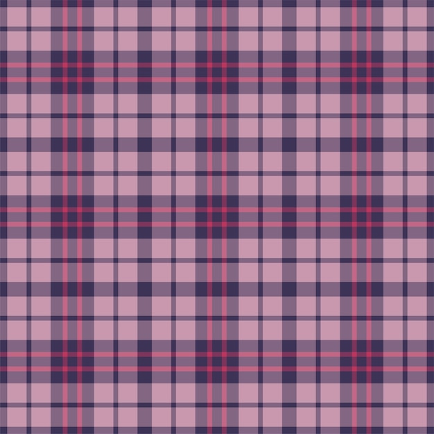 Check plaid seamless pattern. Vector background of textile ornament. Flat fabric design. Tartan.